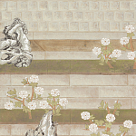 Обои ручная роспись The Art of Learning and Steps for the Flowers by Teo Yang Original colourway on Icefield India tea paper варинант исполнения - 1 | Loft Concept в Краснодаре