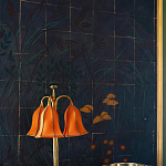 Обои ручная роспись Tsukimi Original colourway on gilded silk with antiquing варинант исполнения - 3 | Loft Concept в Краснодаре