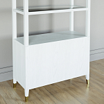 Стеллаж со стеклянными полками Elsa Dreams White варинант исполнения - 7 | Loft Concept в Краснодаре