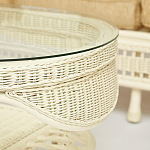 Комплект уличной мебели из ротанга Clara белый варинант исполнения - 12 | Loft Concept в Краснодаре