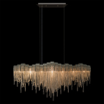 Люстра подвесная с металлическими дугами и длинными цепочками 115 см Atlantis Chain варинант исполнения - 12 | Loft Concept в Краснодаре