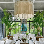 Люстра белая плетеная с кисточками Boho Tassel Chandelier варинант исполнения - 3 | Loft Concept в Краснодаре