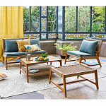 Садовый 2-х местный диван с каркасом из акации Green варинант исполнения - 5 | Loft Concept в Краснодаре