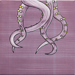 Плитка с узором Осьминог велосипедист варинант исполнения - 4 | Loft Concept в Краснодаре