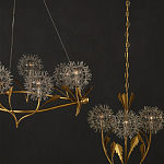 Люстра круглая с декором в виде цветков одуванчика Hanging Dandelion варинант исполнения - 6 | Loft Concept в Краснодаре