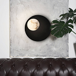 Бра с овальным основанием золотого цвета  и плафоном из алебастра Shaw Lighting варинант исполнения - 4 | Loft Concept в Краснодаре