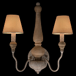 Бра с двумя конусовидными тканевыми абажурами Neighborhood варинант исполнения - 2 | Loft Concept в Краснодаре