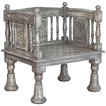 Деревянное кресло из массива манго Casco Grey Mango Chair варинант исполнения - 1 | Loft Concept в Краснодаре