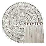 Художественный Гобелен Макраме White Disk Harmony варинант исполнения - 4 | Loft Concept в Краснодаре