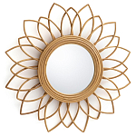Зеркало из ротанга в форме цветка WICKER MIRROR 65  варинант исполнения - 1 | Loft Concept в Краснодаре