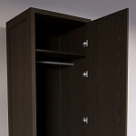 Узкий Шкаф Primo с 2 выдвижными ящиками Темный орех варинант исполнения - 6 | Loft Concept в Краснодаре