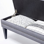 Мягкая банкетка с зоной для хранения Casket Grey варинант исполнения - 4 | Loft Concept в Краснодаре