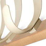 Вешалка настенная с 4-мя бежевыми крючками из пластика Curves Hangers варинант исполнения - 2 | Loft Concept в Краснодаре