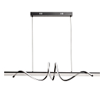 Люстра линейная черного цвета с волнообразным металлическим элементом Luke Lampco Tracer Lamp варинант исполнения - 2 | Loft Concept в Краснодаре
