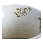 Ваза из голубого фарфора с бронзовыми элементами Blue Garden варинант исполнения - 3 | Loft Concept в Краснодаре