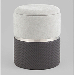 Пуф Mauldine с ящиком серо-черный с экокожей варинант исполнения - 1 | Loft Concept в Краснодаре