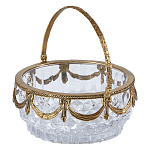 Корзиночка из прозрачного стекла с бронзовой ручкой Eden Garden варинант исполнения - 1 | Loft Concept в Краснодаре