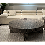 Столик журнальный круглый с полосатым узором Zebroids варинант исполнения - 5 | Loft Concept в Краснодаре