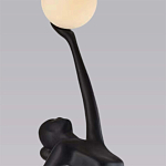 Торшер черная статуэтка Девушка Girl Carries Light Balls варинант исполнения - 1 | Loft Concept в Краснодаре