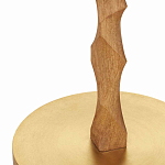 Торшер с цилиндрическим тканевым абажуром на каркасе волнистой формы Rotation варинант исполнения - 2 | Loft Concept в Краснодаре