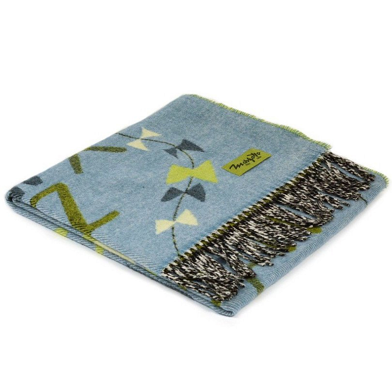 Плед ALP 2 Marzotto Серо-голубой в Краснодаре | Loft Concept 