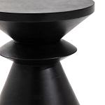 Черный приставной столик из массива AMORPHOUS варинант исполнения - 2 | Loft Concept в Краснодаре
