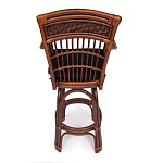 Барный стул из ротанга Eloise коричневый варинант исполнения - 4 | Loft Concept в Краснодаре