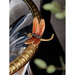 Чаша из прозрачного стекла с бронзовым рельефным ободком Eden Garden варинант исполнения - 6 | Loft Concept в Краснодаре