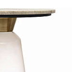 Кофейный столик с прозрачным основанием и столешницей с мраморным узором Transparent Base варинант исполнения - 2 | Loft Concept в Краснодаре