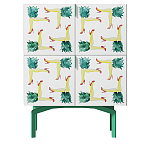 Тумба  с рисунком ShortT Pina Colada Green варинант исполнения - 1 | Loft Concept в Краснодаре