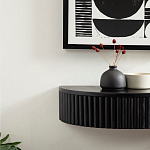 Прикроватный подвесной столик с ящиком черный Bedside Hanging Table варинант исполнения - 5 | Loft Concept в Краснодаре