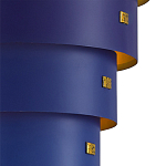 Подвесной светильник фигурный синий из 4-х широких колец Alternating Rings варинант исполнения - 2 | Loft Concept в Краснодаре