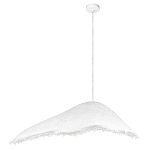Подвесной светильник с асимметричным волнообразным абажуром и фактурной бахромой по краю Tactile Line варинант исполнения - 12 | Loft Concept в Краснодаре