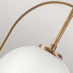 Подвесной светильник с белым плафоном в форме шара в арочной подвеске Hinkley варинант исполнения - 17 | Loft Concept в Краснодаре