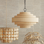 Люстра с каскадом из круглых декоративных элементов Texture Discs варинант исполнения - 4 | Loft Concept в Краснодаре