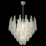Люстра с подвесками из рифленного стекла в форме капель Textured Glass Chandelier варинант исполнения - 16 | Loft Concept в Краснодаре