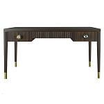 Письменный стол Elsa Dreams Walnut Шпон дерево с двумя ящиками варинант исполнения - 5 | Loft Concept в Краснодаре