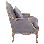 Кресло Ava Classical Armchair brown and grey velour варинант исполнения - 2 | Loft Concept в Краснодаре