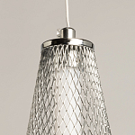 Люстра круглая каскадня с 5-ю плафонами из металлической сетки Mesh Lampshade Lighting варинант исполнения - 9 | Loft Concept в Краснодаре
