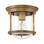 Потолочный светильник для ванных комнат с цилиндрическим стеклянным плафоном и одной лампой Hinkley варинант исполнения - 5 | Loft Concept в Краснодаре