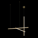 Люстра с 3-мя  пересекающимися цилиндрическими плафонами на тонких тросах Trumpet tube варинант исполнения - 3 | Loft Concept в Краснодаре