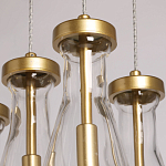 Люстра с 7-ю прозрачными плафонами из стекла в форме капли Lucid Rain  варинант исполнения - 7 | Loft Concept в Краснодаре