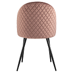 Мягкий стул в велюре пыльно-розового цвета Miruna Chair варинант исполнения - 3 | Loft Concept в Краснодаре