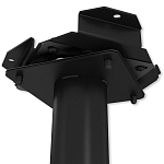 Барный стул вращающийся со спинкой и подлокотниками Douglas Rhombus Черный Велюр варинант исполнения - 7 | Loft Concept в Краснодаре