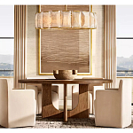 Люстра круглая Д110 см с абажуром из прямоугольных панелей Calling to Shine варинант исполнения - 2 | Loft Concept в Краснодаре