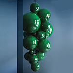 Люстра Grape Balls Зеленое стекло  варинант исполнения - 2 | Loft Concept в Краснодаре