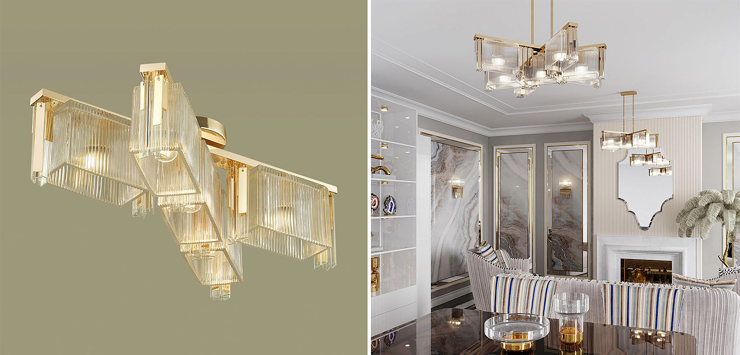 Люстра Madelen Gold Chandelier 5 Люстра Madelen Gold Chandelier 5 - Loft-Concept в Краснодаре