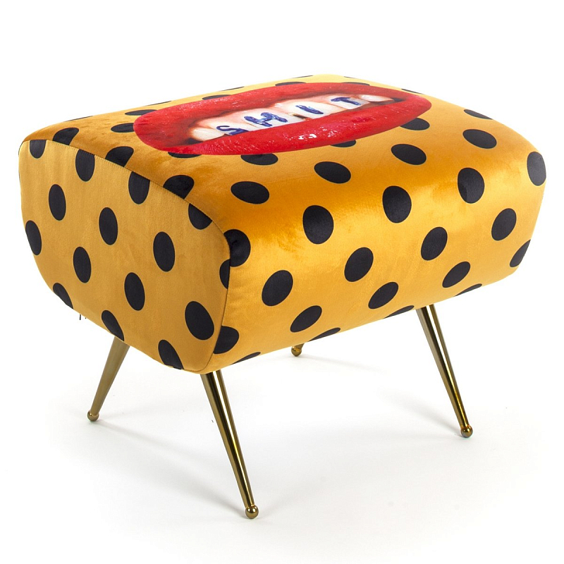 Оттоманка Seletti Pouf Shit Желтый Латунь в Краснодаре | Loft Concept 