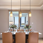 Подвесной светильник светодиодный с цилиндрическим плафоном Stone Helios варинант исполнения - 1 | Loft Concept в Краснодаре