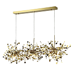 Люстра подвесная из трех частей с металлическими круглыми элементами Terzani Argent варинант исполнения - 2 | Loft Concept в Краснодаре